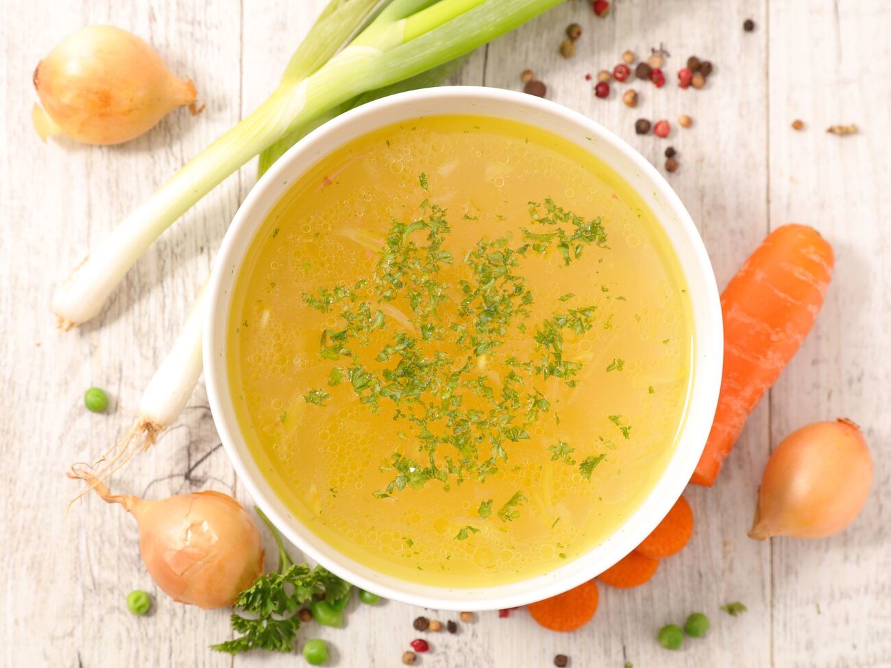 Бульйон має бути прозорим