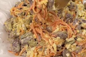 Для блюда возьмите 800 г сердечек