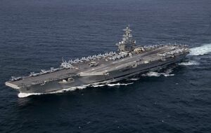 USS Abraham Lincoln во время инцидента находился в Аравийском море примерно в 800 км от побережья Ирана