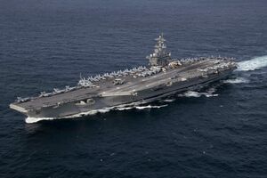 USS Abraham Lincoln во время инцидента находился в Аравийском море примерно в 800 км от побережья Ирана
