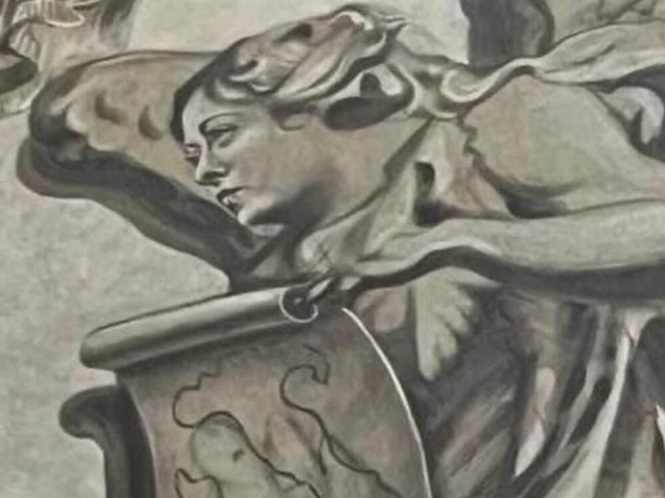 В часовне в Риме зарисовали лицо ангела, который после реставрации фрески походил на Мелони