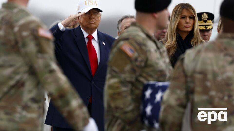 7 березня Трамп і його дружина Меланія взяли участь у переданні тіл американських військовослужбовців, які загинули від вибуху в Ірані