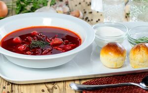 Цей борщ готують без м'яса