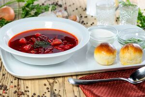 Этот борщ готовится без мяса