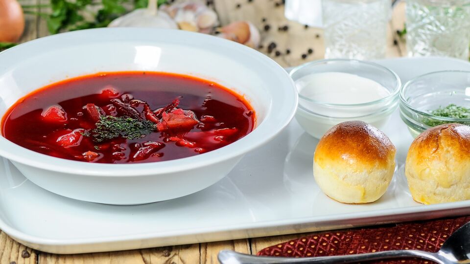 Этот борщ готовится без мяса