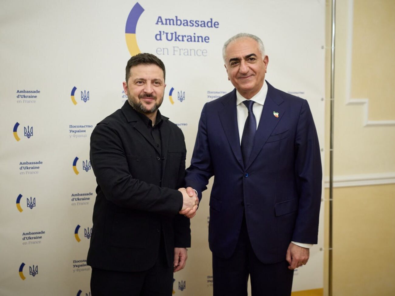Зеленский во Франции встретился с Пехлеви