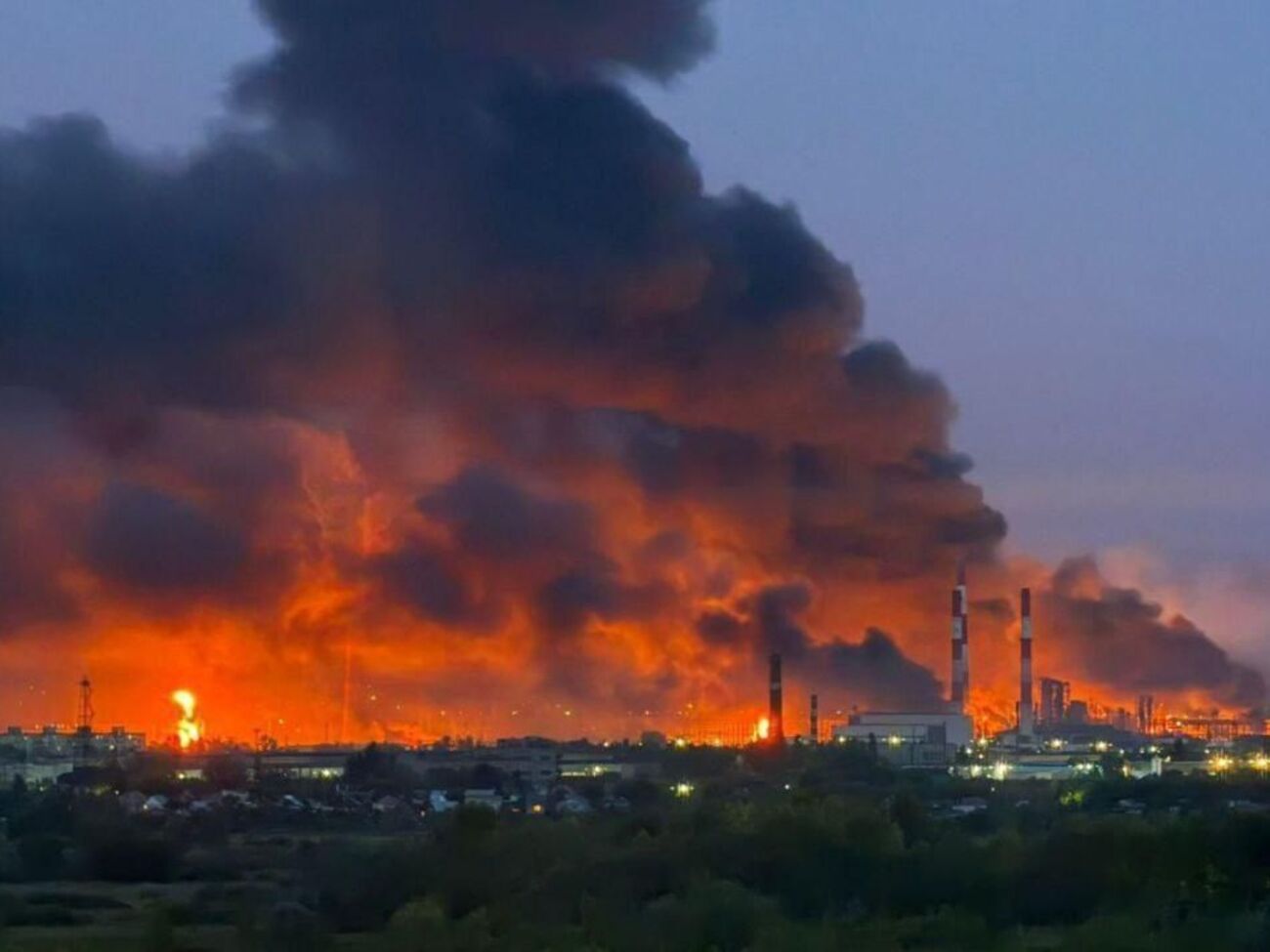 Топливное предприятие атаковали много раз