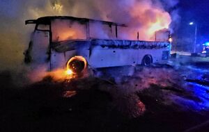 Пожежу в автобусі загасили