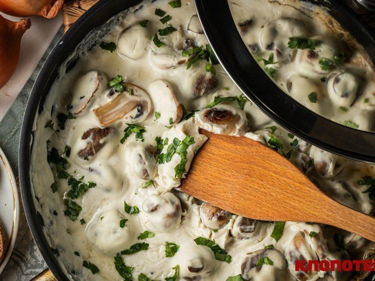 До печериць додають зелень