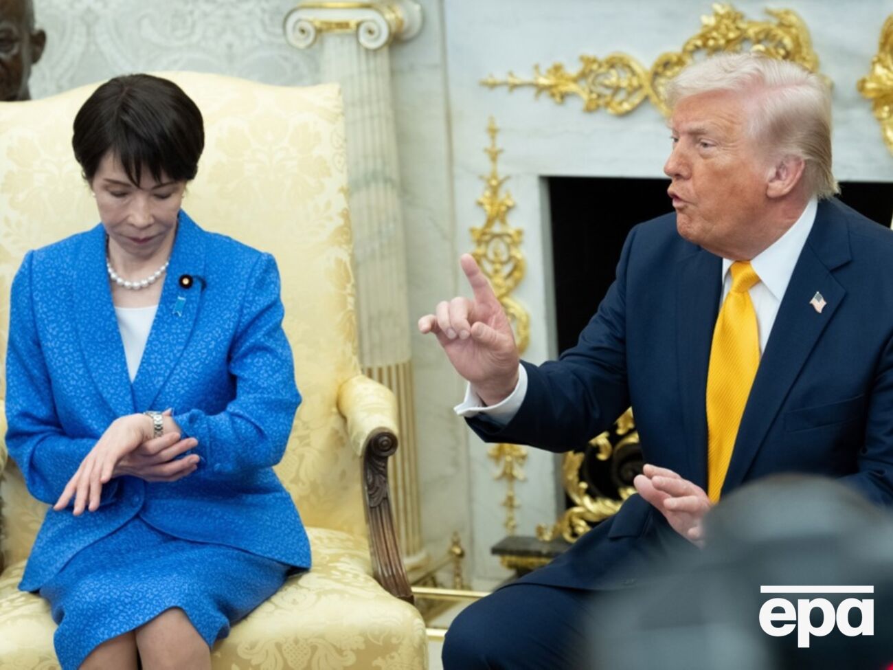 Репліка Трампа викликала помітно стриману реакцію з боку Такаїті