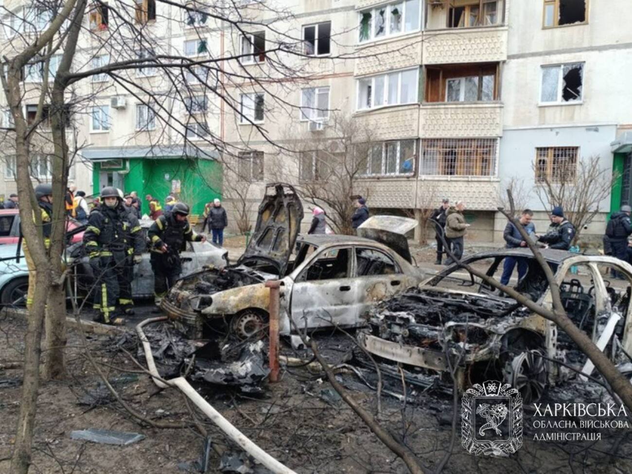 Один із дронів упав у дворі