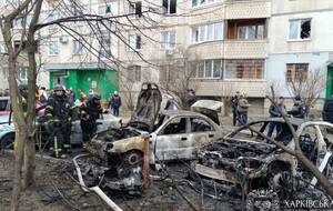 Один із дронів упав у дворі