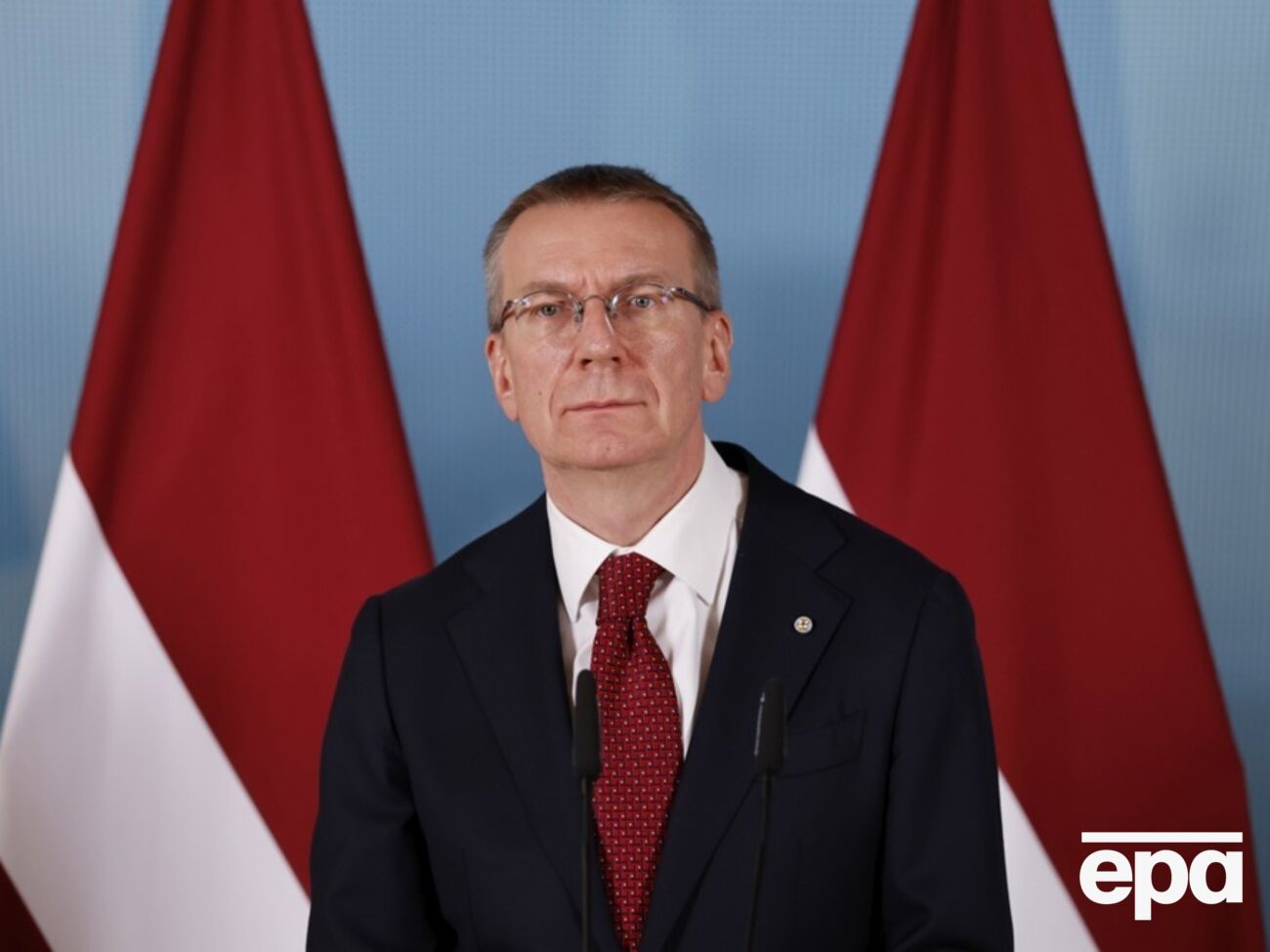 БПЛА летел в РФ, отметил Ринкевичс