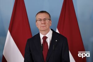 БПЛА летел в РФ, отметил Ринкевичс