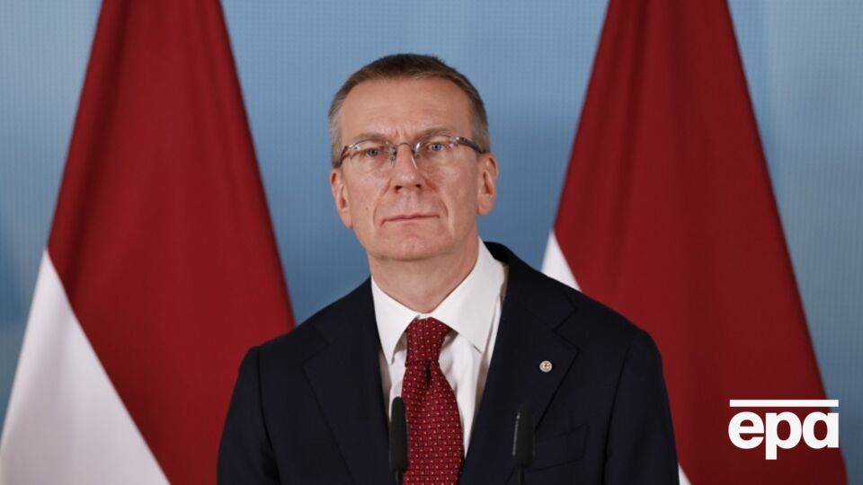 БПЛА летел в РФ, отметил Ринкевичс