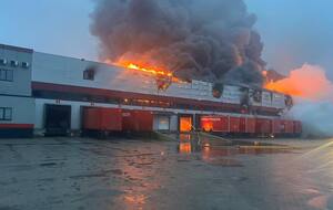 Уничтожен терминал "Новой почты" в Луцке в результате попадания Shahed