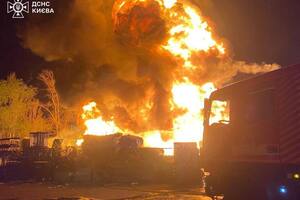 В результате ударов РФ возникли масштабные пожары