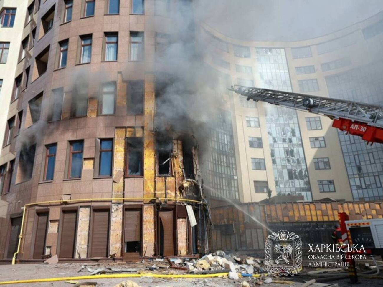 Усі влучання зафіксували в Київському районі Харкова