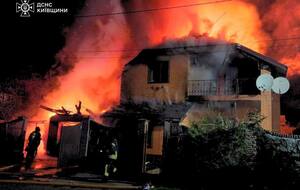 У Броварському районі через атаку пошкоджено два приватні будинки