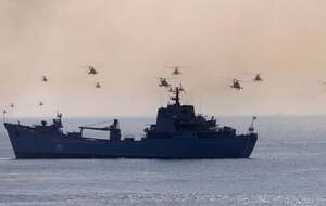 Пораженный корабль "Николай Фильченков" способен перевозить десятки единиц бронетехники и десант