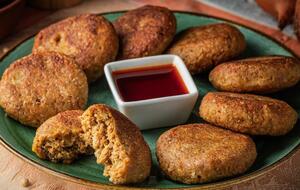 Котлеты жарят на среднем огне до румяной корочки с обеих сторон