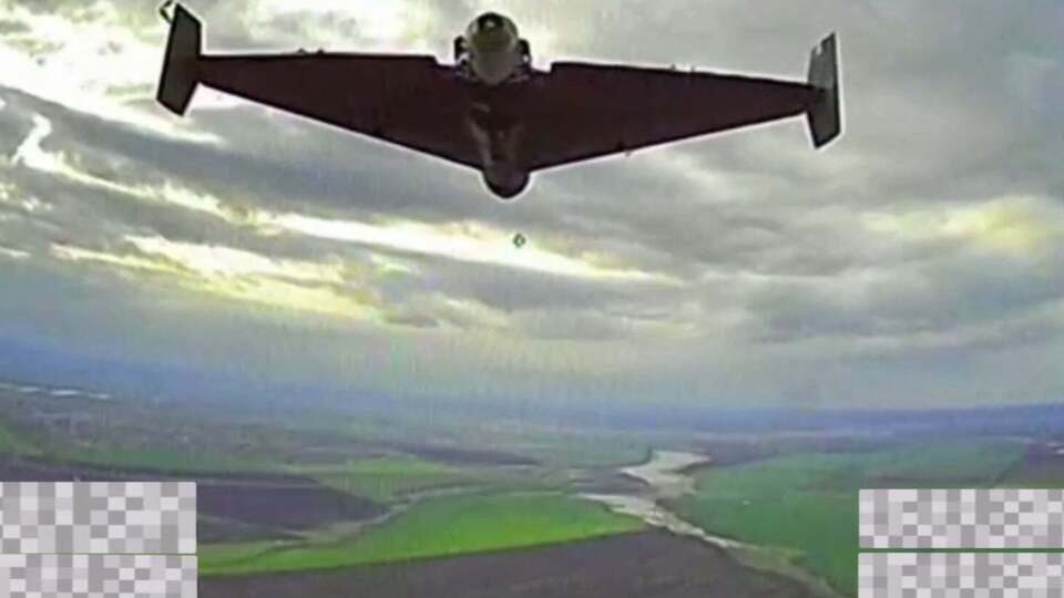 Украинский дрон Litavr уничтожает российский Shahed