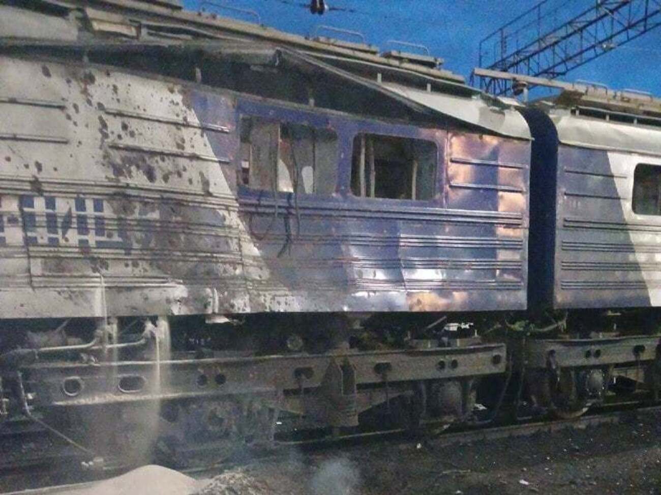 Удар пришелся на станцию Запорожье-Левое