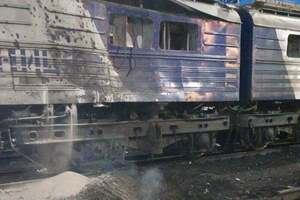 Удар пришелся на станцию Запорожье-Левое