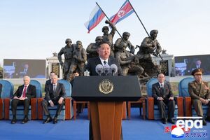 Ким Чен Ын открыл мемориал военнослужащим КНДР, погибшим в войне России против Украины