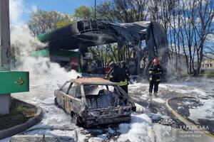 Росія масовано завдала ударів по АЗС у Харкові. Фото