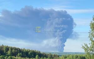 Во Владимирской области РФ после атаки БПЛА возник пожар. Под ударом могла оказаться нефтяная станция