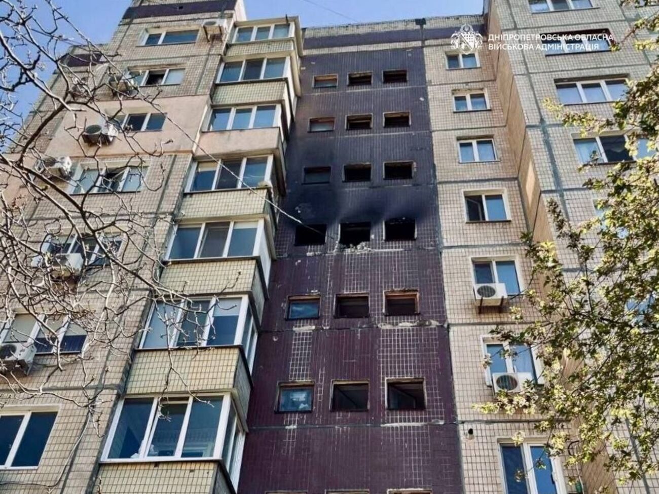 Shahed влучив у девятиповерхівку у Кривому Розі. Серед постраждалих – діти
