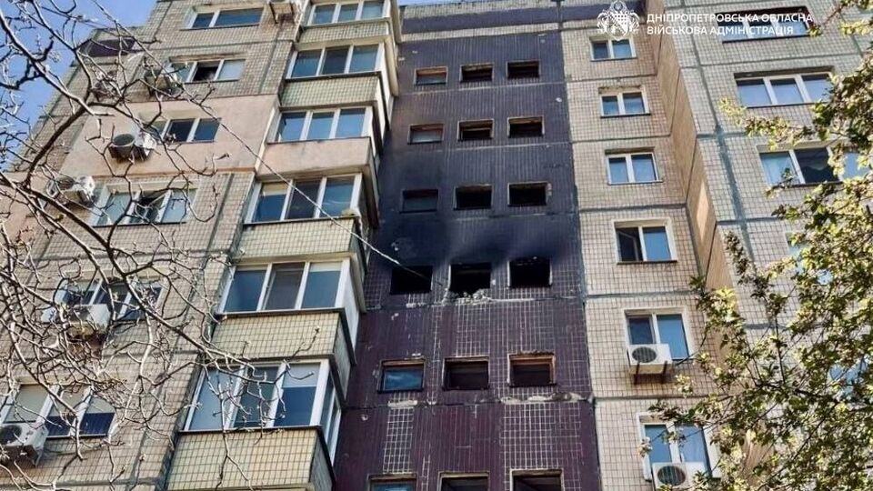 Shahed влучив у девятиповерхівку у Кривому Розі. Серед постраждалих – діти