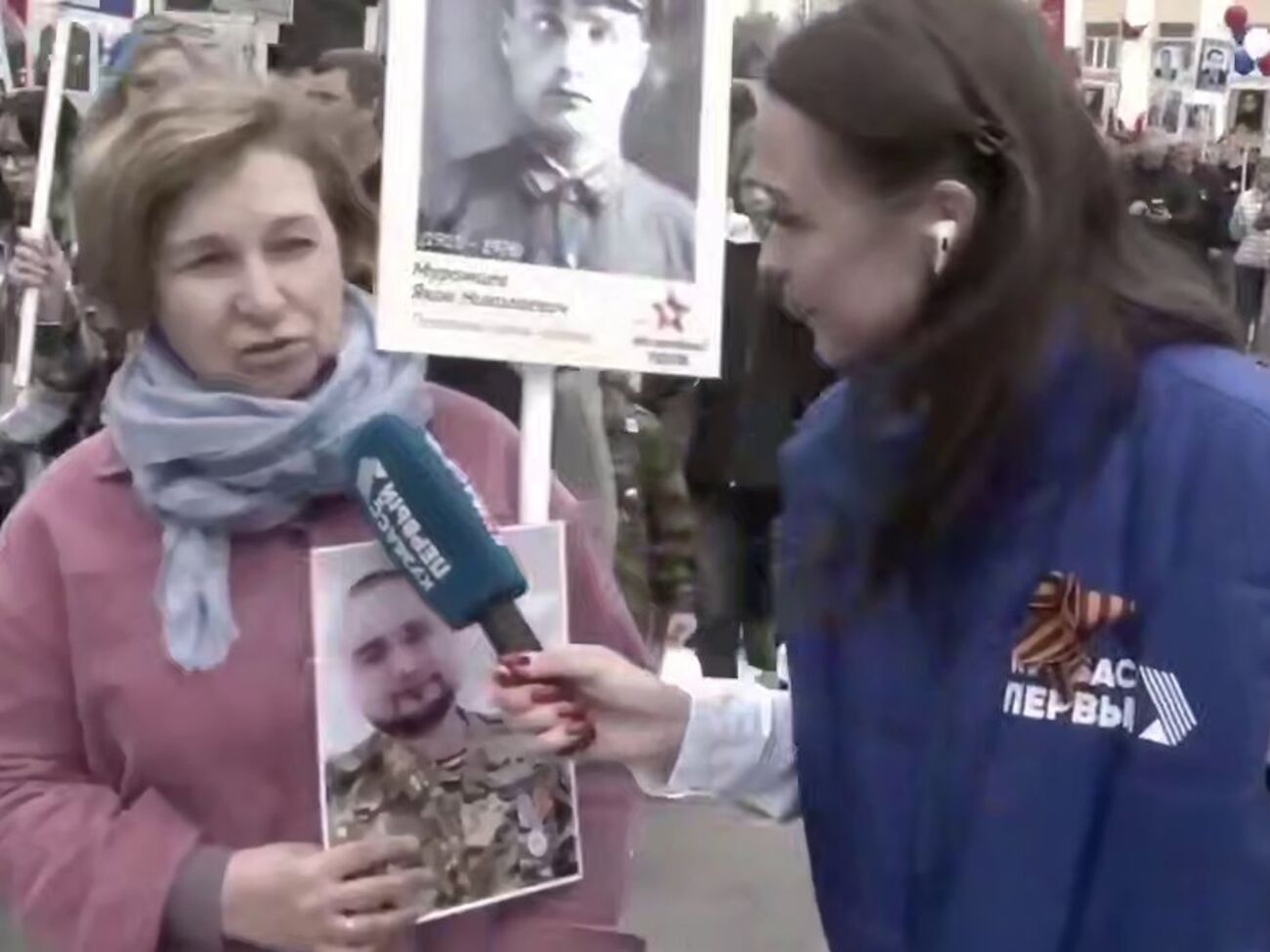 В РФ журналистка 9 мая поздравила мать пропавшего без вести оккупанта с "двойным праздником"