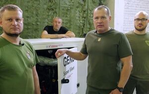 5-я отдельная штурмовая киевская бригада получила от "Украинской команды" генератор – Палатный