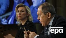 Російські злодії відкрили в тилу РФ заклад у кольорах УПА й познущалися з Лаврова і Захарової. Фото