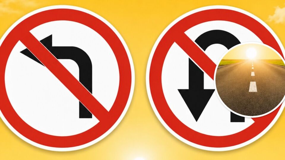 На іспиті запитують про різницю між цими заборонними знаками. Лайфхак, який допоможе не плутатися