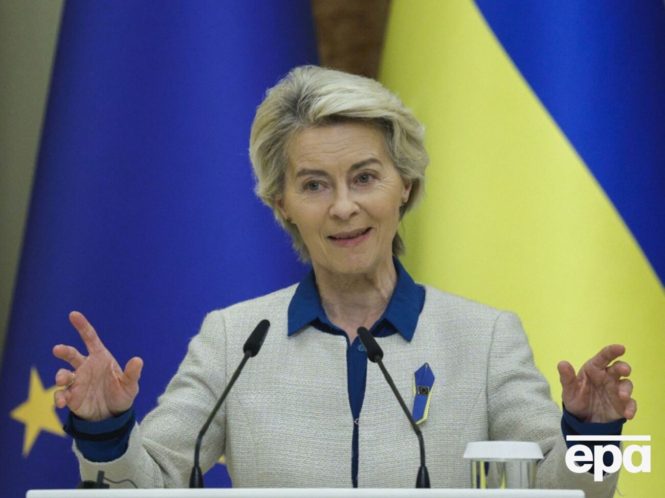 Ініціатива на фронті й швидке виробництво зброї. До Києва прибула президентка Єврокомісії. Відео