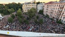 На протесті проти відставки Федорова з’явилися плакати із закликами замінити Сирського на Білецького