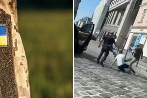 У Львівському ТЦК й поліції відреагували на відео, на якому, ймовірно, чоловіка б'ють ногами