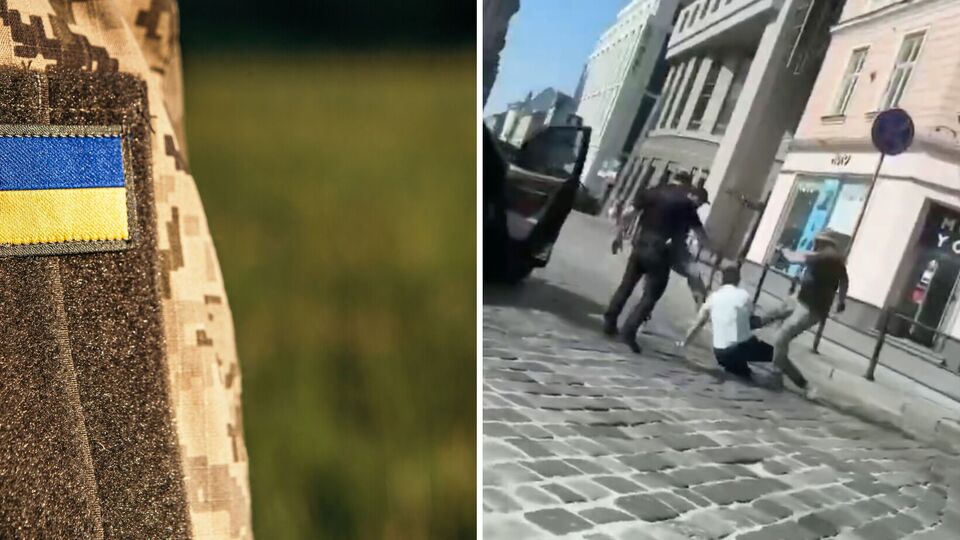 У Львівському ТЦК й поліції відреагували на відео, на якому, ймовірно, чоловіка б'ють ногами