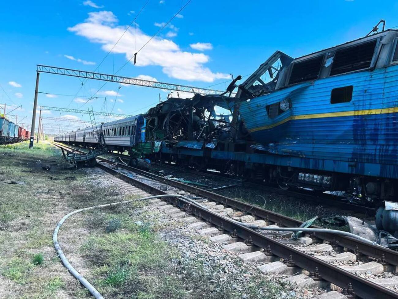 РФ вдарила по пасажирському поїзду в Запорізькій області