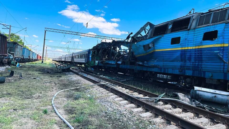 РФ ударила по пасажирському потягу в Запорізькій області