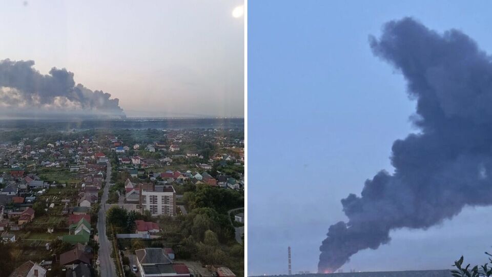 У Липецьку після атаки БПЛА виникла масштабна пожежа в районі великого металургійного комбінату