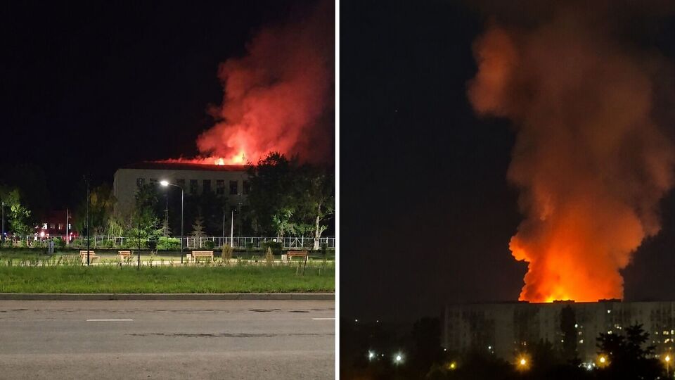 В Енгельсі загорілася військова частина біля аеродрому, у Ростові також пожежа. Фото, відео