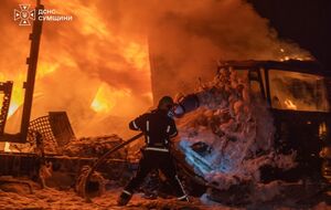 У Сумах російський удар забрав життя трьох водіїв "Нової пошти". Фото