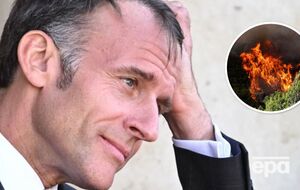 Макрон написав пост українською