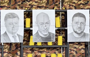 Зеленский, Гордон, Порошенко. Фигурант "Миротворца" похвастался мишенями в тире в оккупированном Крыму