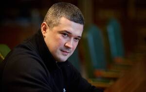 Федоров показав смс із п'яти слів, яке одержав пізно ввечері на тлі протестів. Фото