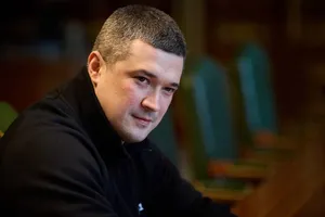 Федоров показав смс із п'яти слів, яке одержав пізно ввечері на тлі протестів. Фото